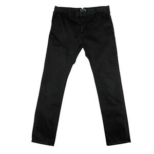 Bonobo Planet Jeans Mens Black Straight Slim Leg Chino Pants France 46 US 35-36